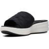 imageClarks Womens Slip On Open Toe Slide SandalsBlack Synthetic
