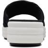 imageClarks Womens Slip On Open Toe Slide SandalsBlack Synthetic