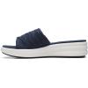 imageClarks Womens Slip On Open Toe Slide SandalsNavy Synthetic