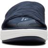 imageClarks Womens Slip On Open Toe Slide SandalsNavy Synthetic
