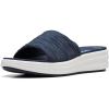 imageClarks Womens Slip On Open Toe Slide SandalsNavy Synthetic
