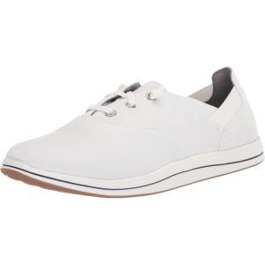 imageClarks Womens Breeze Ave SneakerWhite Canvas