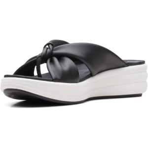 imageClarks Womens Drift Ave Wedge SandalBlack Synthetic