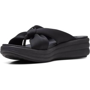 imageClarks Womens Drift Ave Wedge SandalBlackBlack Textile