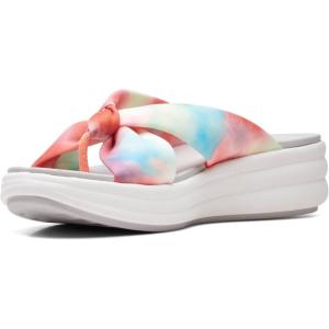 imageClarks Womens Drift Ave Wedge SandalMulticolour Textile