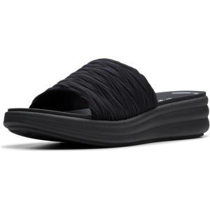 imageClarks Womens Slip On Open Toe Slide SandalsBlackBlack Synthetic