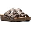 imageClarks Womens Calenne Lily SandalBronze Metallic Leather