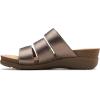 imageClarks Womens Calenne Lily SandalBronze Metallic Leather