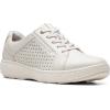 imageClarks Womens Caroline Ella SneakerWhite Leather