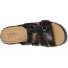 imageClarks Womens Merliah 2 Cove Heeled SandalBlack Leather