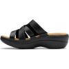 imageClarks Womens Merliah 2 Cove Heeled SandalBlack Leather