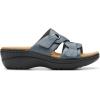 imageClarks Womens Merliah 2 Cove Heeled SandalBlue Grey Leather