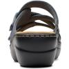 imageClarks Womens Merliah 2 Cove Heeled SandalBlue Grey Leather