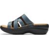 imageClarks Womens Merliah 2 Cove Heeled SandalBlue Grey Leather