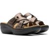 imageClarks Womens Merliah 2 Cove Heeled SandalBronze Metallic Leather