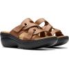 imageClarks Womens Merliah 2 Cove Heeled SandalTan Leather