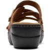 imageClarks Womens Merliah 2 Cove Heeled SandalTan Leather