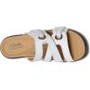 imageClarks Womens Merliah 2 Cove Heeled SandalWhite Leather