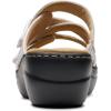imageClarks Womens Merliah 2 Cove Heeled SandalWhite Leather