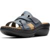 imageClarks Womens Merliah 2 Cove Heeled SandalBlue Grey Leather