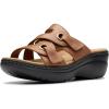 imageClarks Womens Merliah 2 Cove Heeled SandalTan Leather