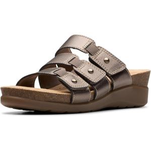 imageClarks Womens Calenne Lily SandalBronze Metallic Leather