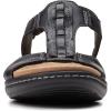 imageClarks Womens Laurieann Kay Flat SandalBlack Leather