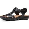imageClarks Womens Laurieann Kay Flat SandalBlack Leather