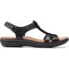 imageClarks Womens Laurieann Kay Flat SandalBlack Leather