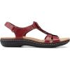 imageClarks Womens Laurieann Kay Flat SandalRed Leather