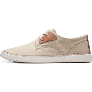 imageClarks Mens Gereld Tie SneakerSand Textile