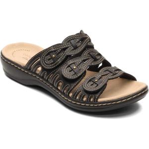 imageClarks Womens Leisa Faye SandalBlack Leather