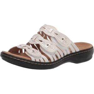 imageClarks Womens Leisa Faye SandalWhite Patent Synthetic