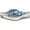 imageClarks Womens Arla Glison Flip FlopAqua Floral Textile