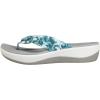 imageClarks Womens Arla Glison Flip FlopAqua Floral Textile