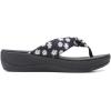imageClarks Womens Arla Glison Flip FlopBlack Floral Print