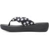 imageClarks Womens Arla Glison Flip FlopBlack Floral Print