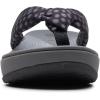 imageClarks Womens Arla Glison Flip FlopBlack Textile Grey Dots