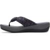 imageClarks Womens Arla Glison Flip FlopBlack Textile Grey Dots