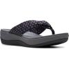 imageClarks Womens Arla Glison Flip FlopBlack Textile Grey Dots