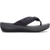 imageClarks Womens Arla Glison Flip FlopBlack Textile Grey Dots