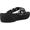 imageClarks Womens Arla Glison Flip FlopBlack Textile With Daisies