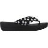 imageClarks Womens Arla Glison Flip FlopBlack Textile With Daisies