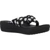 imageClarks Womens Arla Glison Flip FlopBlack Textile With Daisies
