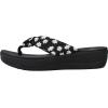 imageClarks Womens Arla Glison Flip FlopBlack Textile With Daisies