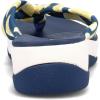 imageClarks Womens Arla Glison Flip FlopBlue Textile With Lemons
