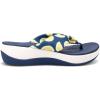 imageClarks Womens Arla Glison Flip FlopBlue Textile With Lemons