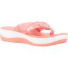 imageClarks Womens Arla Glison Flip FlopDark Peach White Textile