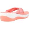 imageClarks Womens Arla Glison Flip FlopDark Peach White Textile