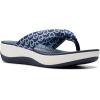 imageClarks Womens Arla Glison Flip FlopIndigo Print